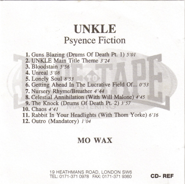 UNKLE Psyence Fiction Releases Discogs
