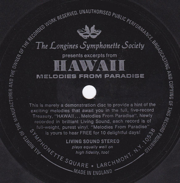 The Longines Symphonette Society Presents Excerpts From Hawaii