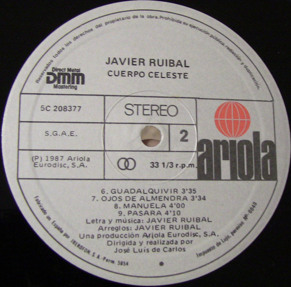 ladda ner album Javier Ruibal - Cuerpo Celeste