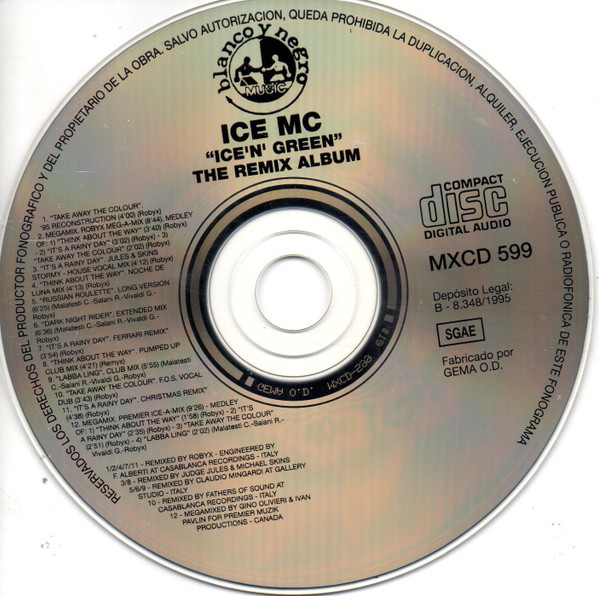 CD Album - ICE MC - Ice'n'Green - 12INC - Europe