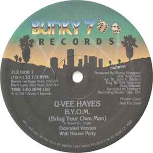 Uvee Hayes - B.Y.O.M. (Bring Your Own Man)  / He's My Man album cover