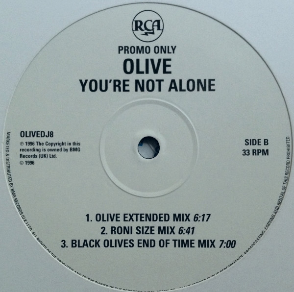 Olive Youre Not Alone 1996 Vinyl Discogs