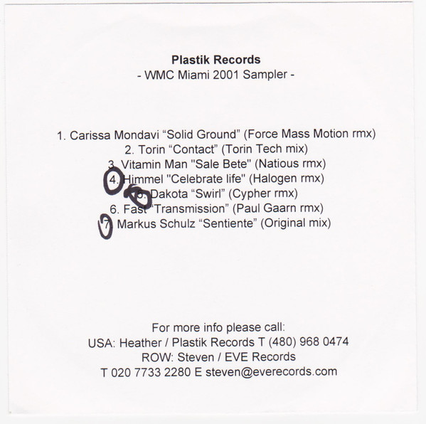 télécharger l'album Various - WMC Miami 2001 Sampler