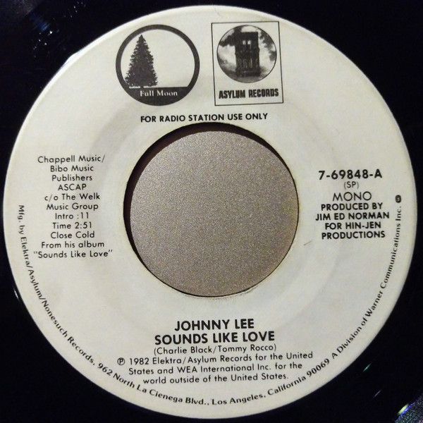 Johnny Lee – Sounds Like Love (1983, Specialty Pressing, Vinyl 