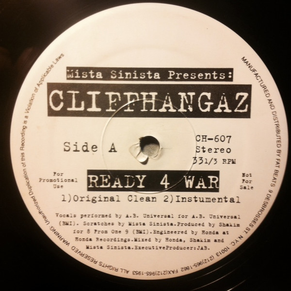 Cliffhangaz – Ready 4 War / Curry Chicken Head (Vinyl) - Discogs