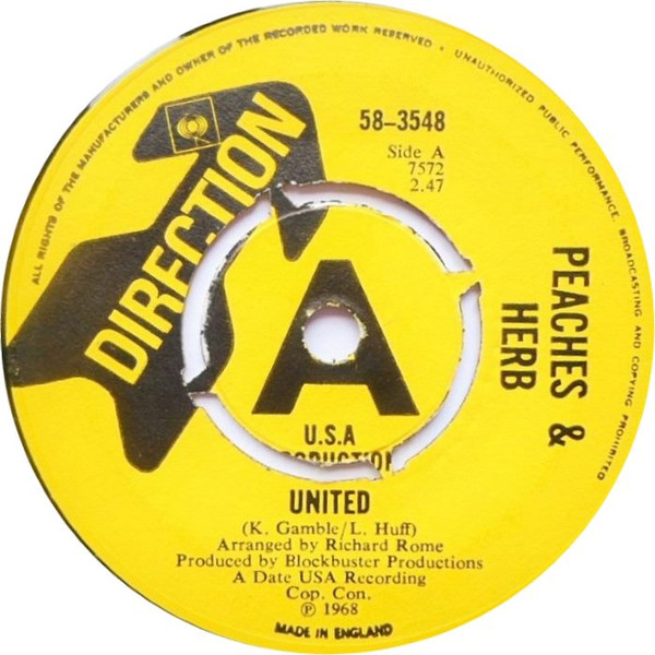 Peaches & Herb - United/ Thank You – Orbit Records