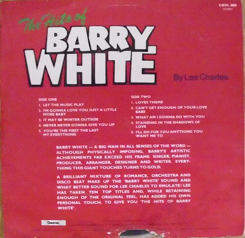 lataa albumi Lee Charles - The Hits Of Barry White