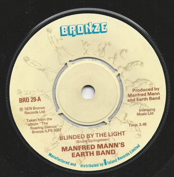 fisk solid Jabeth Wilson Single / Manfred Mann's Earth Band / Blinded By The Light