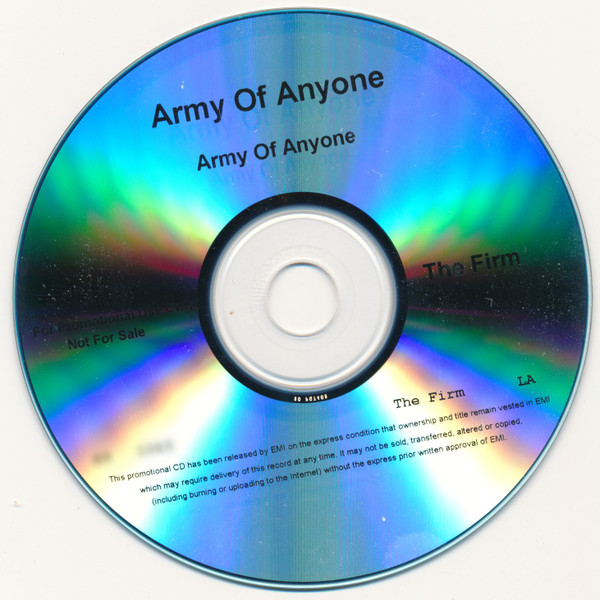 Army Of Anyone Army Of Anyone 2006 CD Discogs