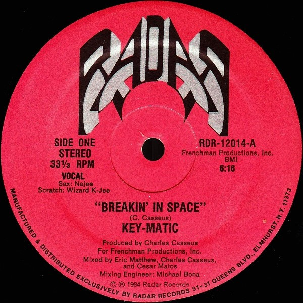 Key-Matic – Breakin' In Space (1984, Vinyl) - Discogs