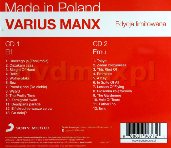 baixar álbum Varius Manx - Elf Emu