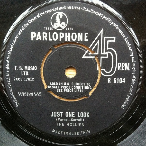 The Hollies – Just One Look (1964, Vinyl) - Discogs