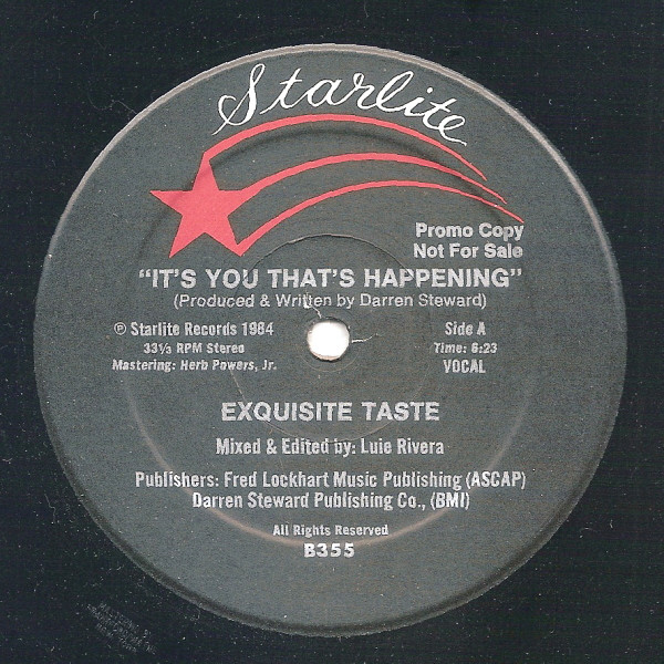 Exquisite Taste – It's You That's Happening (1984, Vinyl) - Discogs