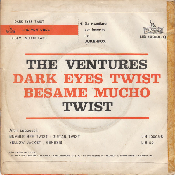 last ned album The Ventures - Besame Mucho Dark Eyes