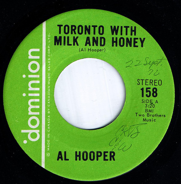 lataa albumi Al Hooper - Toronto With Milk And Honey