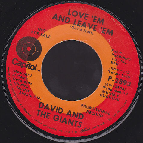 Album herunterladen David & The Giants - Dont Say No Love Em And Leave Em