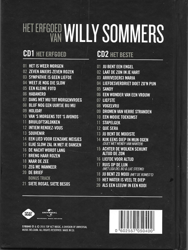 descargar álbum Willy Sommers - Het Erfgoed Van Willy Sommers
