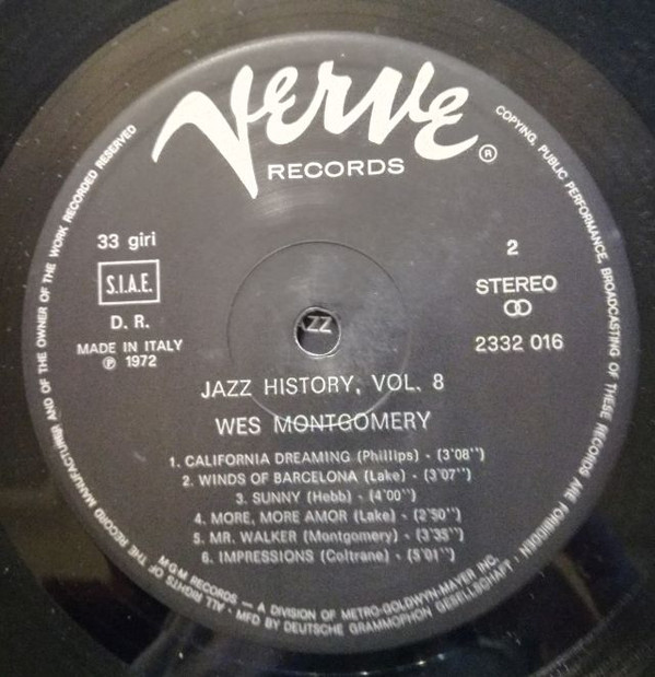 baixar álbum Wes Montgomery - Jazz History Vol 8