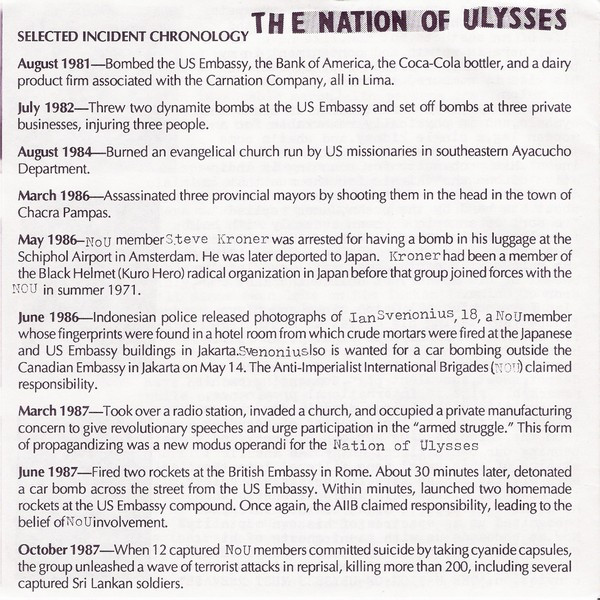 télécharger l'album The Nation Of Ulysses - The Nation Of Ulysses