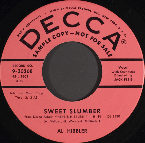 baixar álbum Al Hibbler - Sweet Slumber