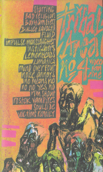 VHS TRIBAL AREA No 4 1990  Bad Religion No Means Lemonheads Bullet Lavolta Fluid 