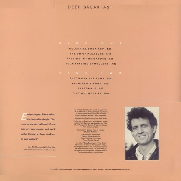 Ray Lynch - Deep Breakfast | Ray Lynch Productions (RLLP-102) - 3