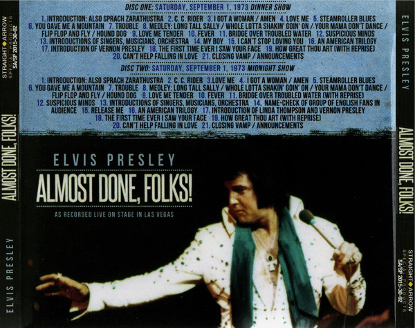 descargar álbum Elvis Presley - Almost Done Folks