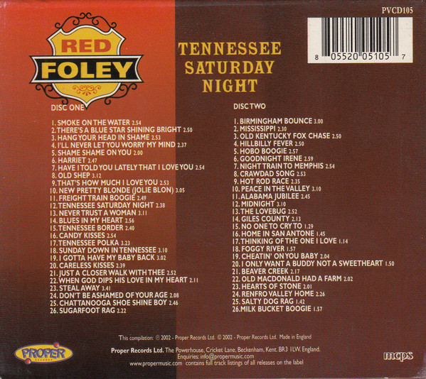 last ned album Red Foley - Tennessee Saturday Night