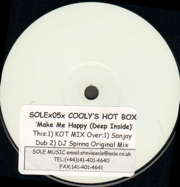 Coolys Hot Box Feat The Jigmastas – Make Me Happy (1998, Vinyl