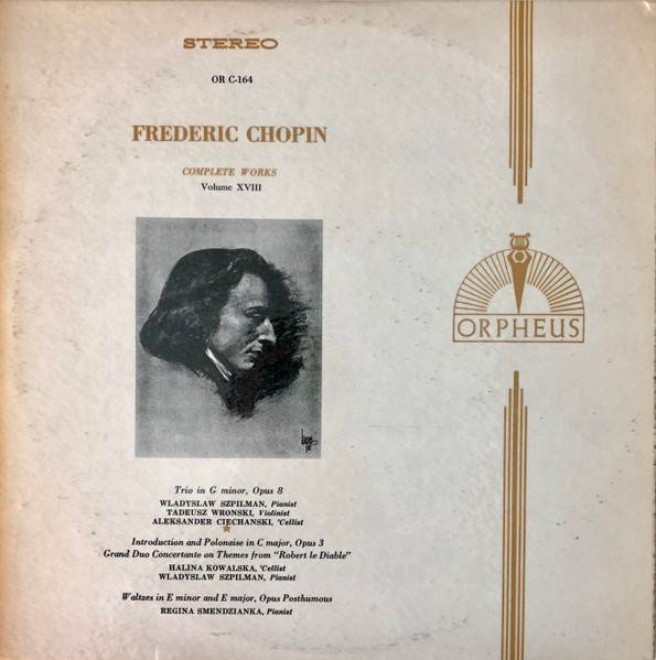 Frederic Chopin – Complete Works Volume XVIII (Vinyl)
