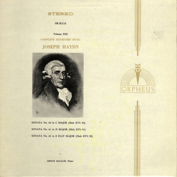 baixar álbum Artur Balsam, Joseph Haydn - Complete Keyboard Music Volume XIII