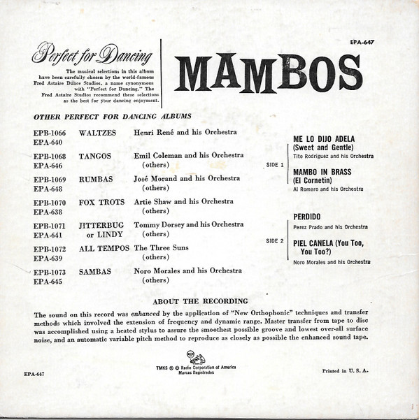 télécharger l'album Various - Mambos