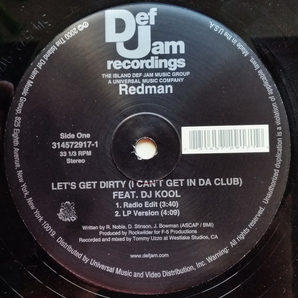 Redman – Let's Get Dirty (Exclusive Remix) (2001, Vinyl) - Discogs