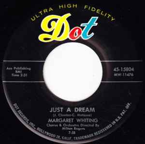 Margaret Whiting - Just A Dream / Pretty-Eyed Baby album cover