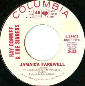 Ray Conniff And The Singers - Jamaica Farewell / The Sheik Of Araby album cover