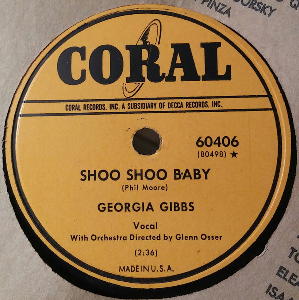 télécharger l'album Georgia Gibbs - Once Upon A Nickel Shoo Shoo Baby