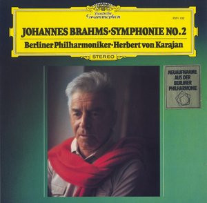 Обложка конверта виниловой пластинки Herbert Von Karajan, Berliner Philharmoniker, Johannes Brahms - Symphonie No. 2