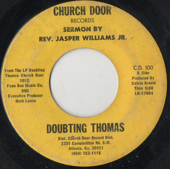 lataa albumi Download Rev Jasper Williams, Jr - Doubting Thomas album