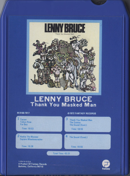 abstrakt Forstå Kosciuszko Lenny Bruce – Thank You Masked Man (2004, CD) - Discogs
