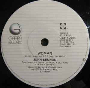 John Lennon – Woman (1981, Vinyl) - Discogs