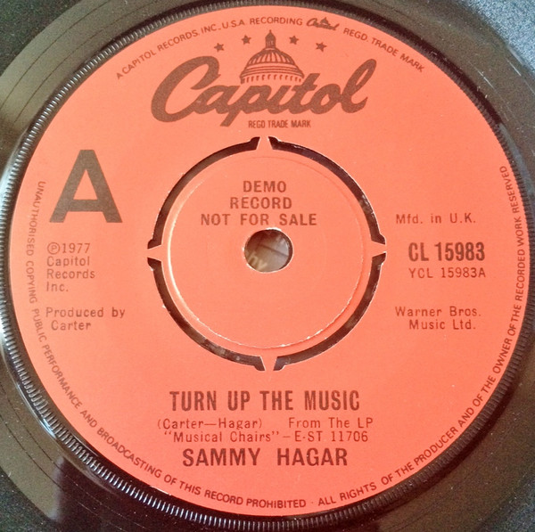 baixar álbum Sammy Hagar - Turn Up The Music Straight From The Hip Kid