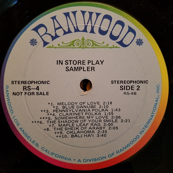 télécharger l'album Various - Ranwood Sampler In Store Play Album