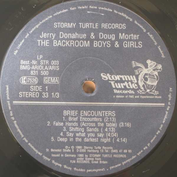 télécharger l'album Jerry Donahue & Doug Morter, The Backroom Boys & Girls - Brief Encounters