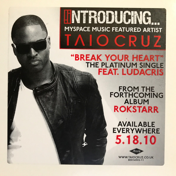 Taio Cruz Feat. Ludacris Break Your Heart 2010 Vinyl Discogs