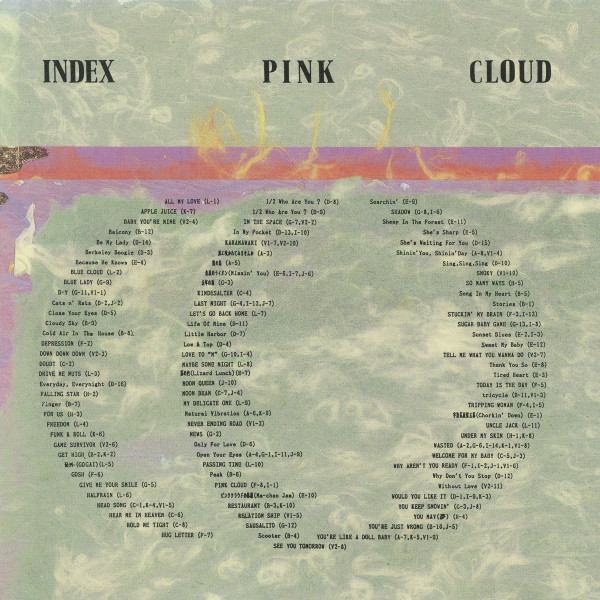 Pink Cloud – Index (1993, CD) - Discogs