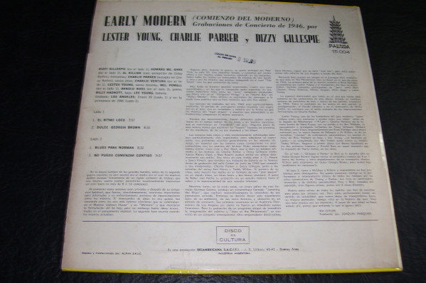 lataa albumi Lester Young Charlie Parker Dizzy Gillespie - Early Modern 1946 Concert Recordings