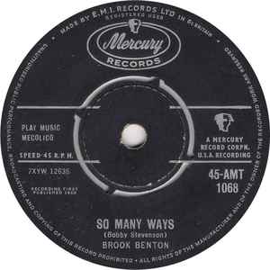 so many ways by brook benton