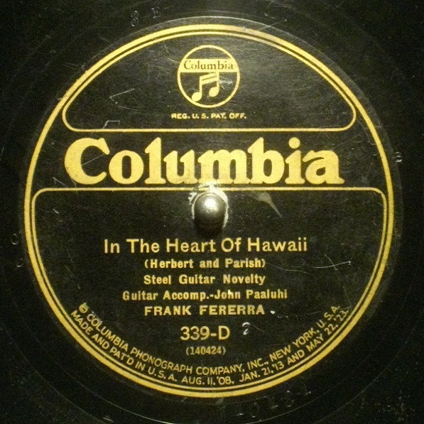 ladda ner album Frank Ferera - The St Louis Blues In The Heart Of Hawaii