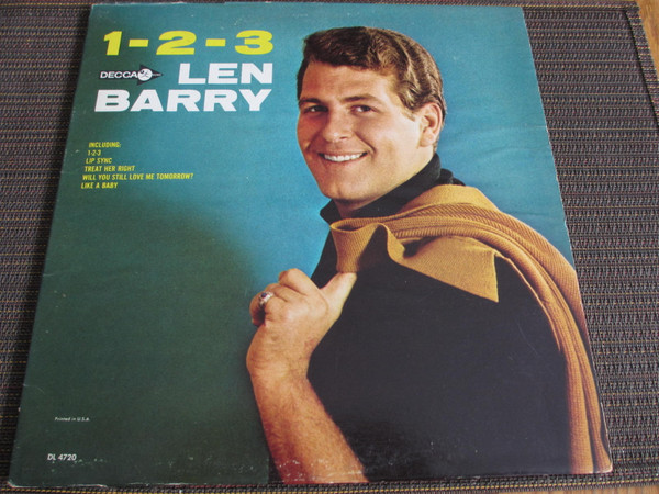 Len Barry – 1-2-3 (1965, Gloversville Pressing, Vinyl) - Discogs