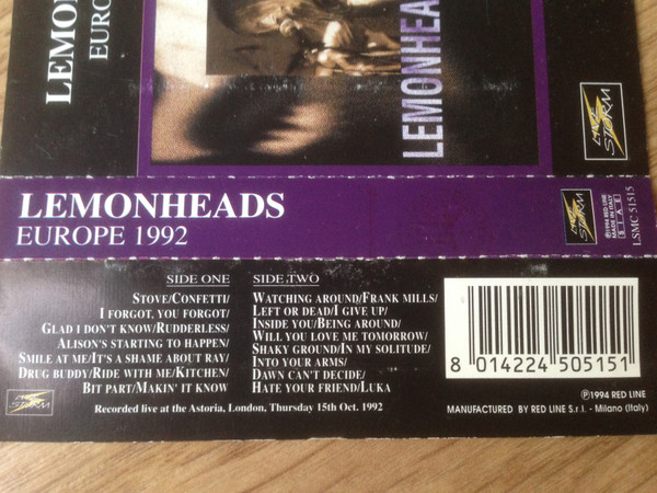 lataa albumi Lemonheads - Europe 1992